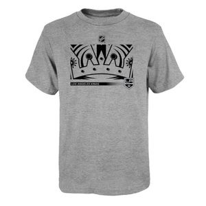 Youth Los Angeles Kings Heather Gray Authentic Pro Secondary T-Shirt